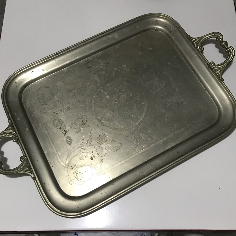Vintage Berndorf Alpacca Silver Tray
